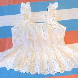 Old Navy eyelet cami style top.